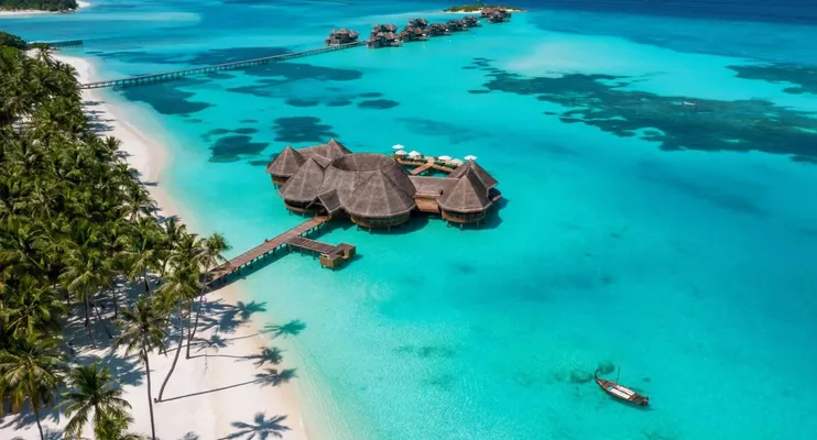 Gili Lankanfushi — виллы на воде, все 45 стоят над лагуной